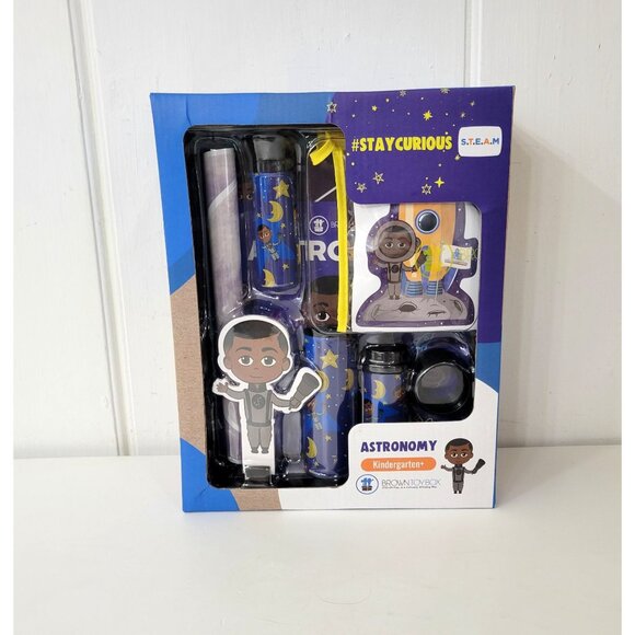 Brown Toy Box Astronomy Kindergarten NIB NEW in Box - Picture 2 of 5